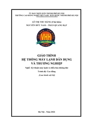 Giáo trình hệ thống máy lạnh dân dụng và thương nghiệp nghề kỹ thuật máy lạnh và điều hòa không khí cao đẳng