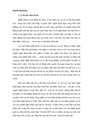 Khóa luận sự chuyển thể từ truyện ngắn sang kịch bản phim truyện trong một số tác phẩm của nhà văn võ thị hảo