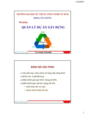 Quản lý dự án xây dựng