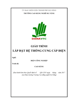 Giáo trình lắp đặt hệ thống cung cấp điện nghề điện công nghiệp cao đẳng
