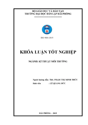 Đánh giá hiện trạng môi trường thành phố hạ long tỉnh quảng ninh năm 2017