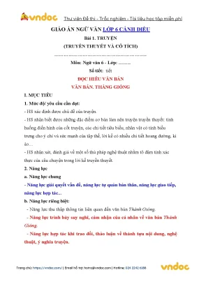 Giao an lop 6 ngu van canh dieu