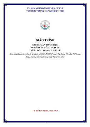 Giáo trình an toàn điện nghề điện công nghiệp trình độ trung cấp nghề
