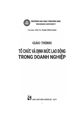 Giáo trình tổ chức và định mức lao động trong doanh nghiệp