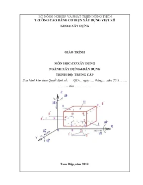 Giáo trình cơ xây dựng nghề xây dựng dân dụng và công nghiệp trung cấp