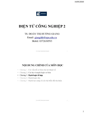 Điện tử công nghiệp 2 chương 3
