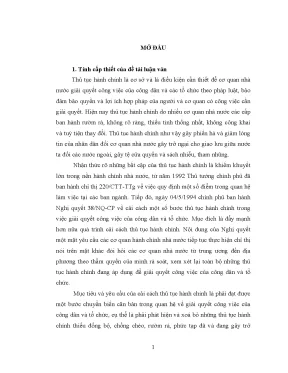 Luận văn cải cách thủ tục hành chính theo cơ chế một cửa liên thông tại ủy ban nhân dân huyện bố trạch tỉnh quảng bình