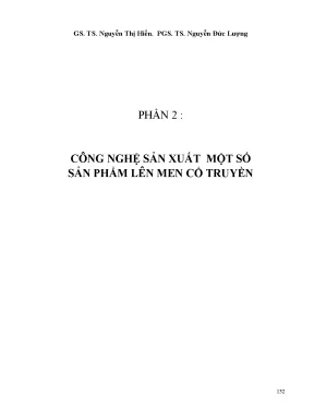 Giáo trình công nghệ sản xuất mì chính và các sản phẩm lên men cổ truyền phần 2 gs ts nguyễn thị hiền