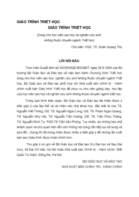 Giáo trình triết học