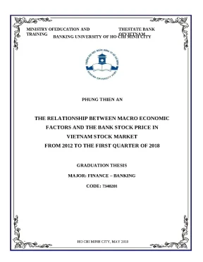 0100 the relationship between macro economic factors and the price index of bank stocks price in vietnam stock market khóa luận tốt nghiệp đại học phung th