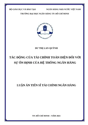 0183 tác động của tài chính toàn diện đối với sự ổn định của hệ thống nh luận án tiến sĩ tcnh dư thị lan quỳnh nguyễn đức trung tp hcm đh nh hcm 2021 x