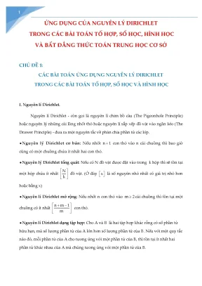 Chuyen de ung dung cua nguyen ly dirichlet hay nhat