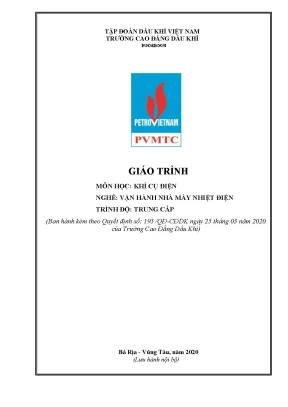 Giáo trình khí cụ điện nghề vận hành nhà máy nhiệt điện trình độ trung cấp