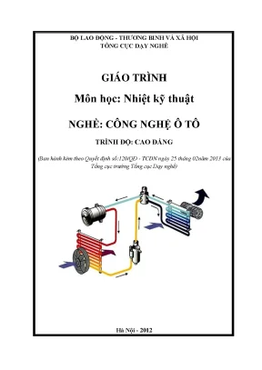 Giáo trình nhiệt kỹ thuật công nghệ ô tô