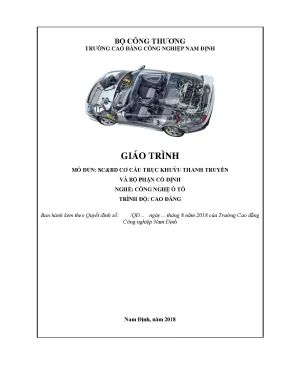 Giáo trình a chữa bảo dưỡng cơ cấu trục khuỷu thanh truyền