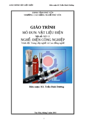 Giáo trình vật liệu điện nghề điện công nghiệp trình độ tccđ
