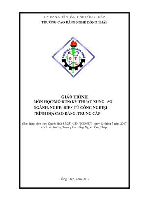 Giáo trình kỹ thuật xung số nghề điện tử công nghiệp cđtc