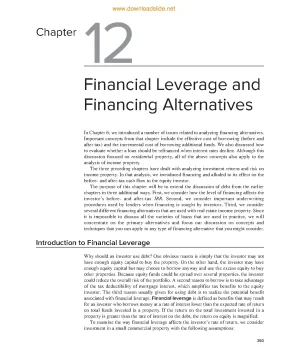 Real estate finance and investments part 2