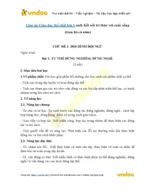 Giao an giao duc the chat lop 1 sach ket noi tri thuc voi cuoc song
