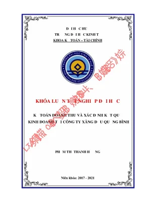 Kế toán doanh thu và xác định kết quả kinh doanh tại công ty xăng dầu quảng bình