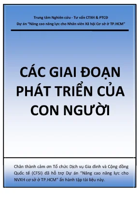 Các giai đoạn phát triển của con người