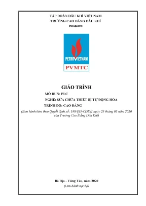 Giáo trình plc nghề sửa chữa thiết bị tự động hóa trình độ cao đẳng