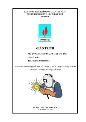 Giáo trình hàn hồ quang tay cơ bản nghề hàn trình độ cao đẳng