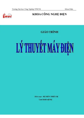Giáo trình lý thuyết máy điện trường đại học công nghiệp tp hcm
