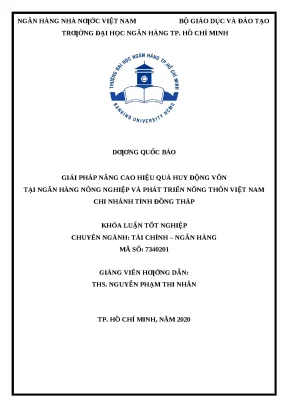 1097 giải pháp nâng cao hiệu quả hoạt động huy động vốn tại nh nông nghiệp và ptnt việt nam chi nhánh tỉnh đồng tháp khóa luận tcnh dương quốc bảo nguyễn p