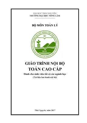 Giáo trình toán cao cấp