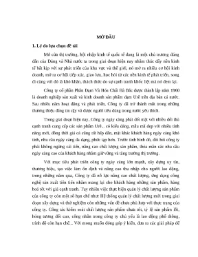 Luận văn thạc sĩ nâng cao chất lượng sản phẩm dây chuyền sản xuất phân đạm urê của công ty cổ phần phân đạm và hóa chất hà bắc