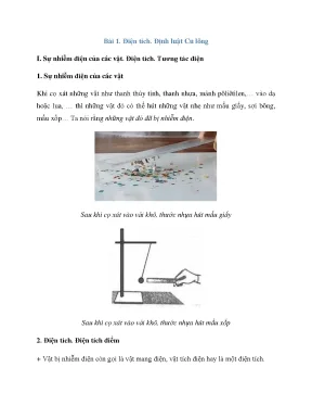 Lý thuyết vật lí 11 full