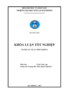 Nghiên cứu một số yếu tố ảnh hưởng đến hiệu quả xử lý nước thải của bãi lọc ngầm trồng cây dòng chảy đứng công suất