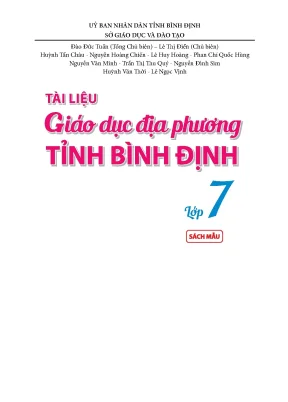 Tài liệu giáo dục địa phương lớp 7 bình định