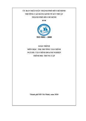 Giáo trình thị trường tài chính
