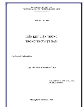 Luận văn thạc sĩ liên kết liên tưởng trong thơ việt nam