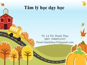 Tâm lý học sư phạm và nghề nghiệp và giao tiếp sư phạm