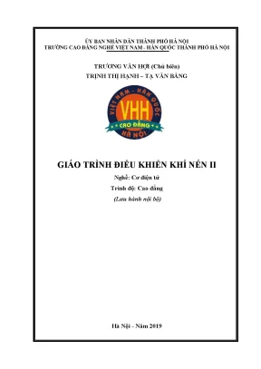 Giáo trình điều khiển khí nén ii nghề cơ điện tử cao đẳng
