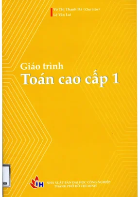Giáo trình toán cao cấp 1 giáo trình iuh