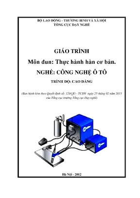 Giáo trình thực hành hàn cơ bản