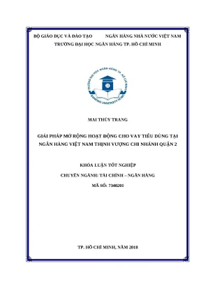 1112 giải pháp mở rộng hoạt động cho vay tiêu dùng tại nh việt nam thịnh vượng chi nhánh quận 2 khóa luận tốt nghiệp đại học mai thùy trang tp hcm đh nh