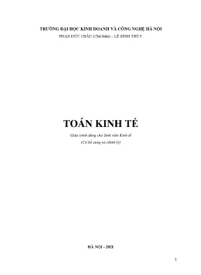 Giáo trình toán kinh tế trường đh kinh doanh và công nghệ hà nội