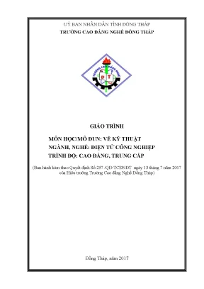 Giáo trình vẽ kỹ thuật nghề điện tử công nghiệp cđtc