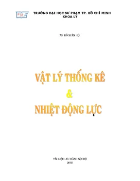 Giáo trình vật lý thống kê và nhiệt động lực
