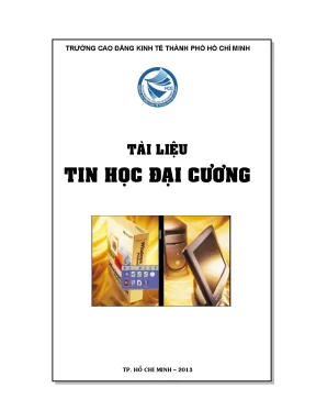 Giáo trình tin học đại cương trường cđ kinh tế tp hcm