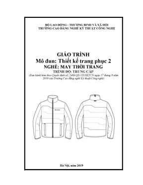 Giáo trình thiết kế trang phục 2 nghề may thời trang trung cấp