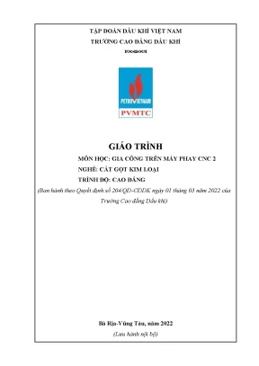 Giáo trình gia công trên máy phay cnc 2 nghề cắt gọt kim loại cao đẳng