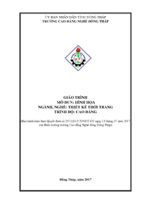 Giáo trình hình hoạ nghề thiết kế thời trang cao đẳng