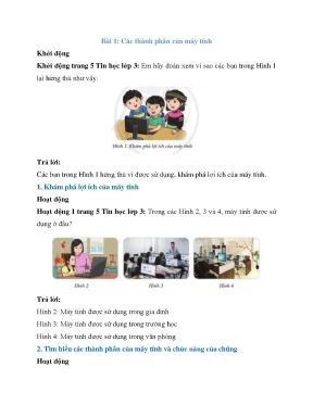 Giải sgk tin học lớp 3 cd
