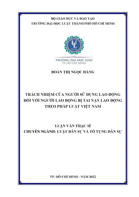 Trách nhiệm của người sử dụng lao động đối với người lao động bị tai nạn lao động theo pháp luật việt nam